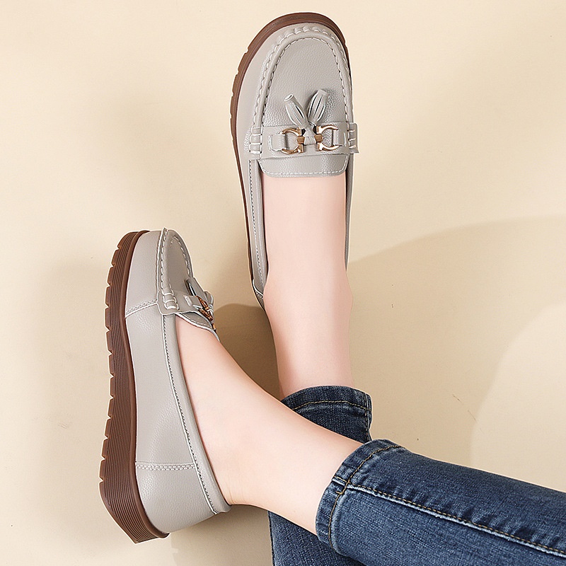 New Womens Plus-size Flat Moccasins foto 3