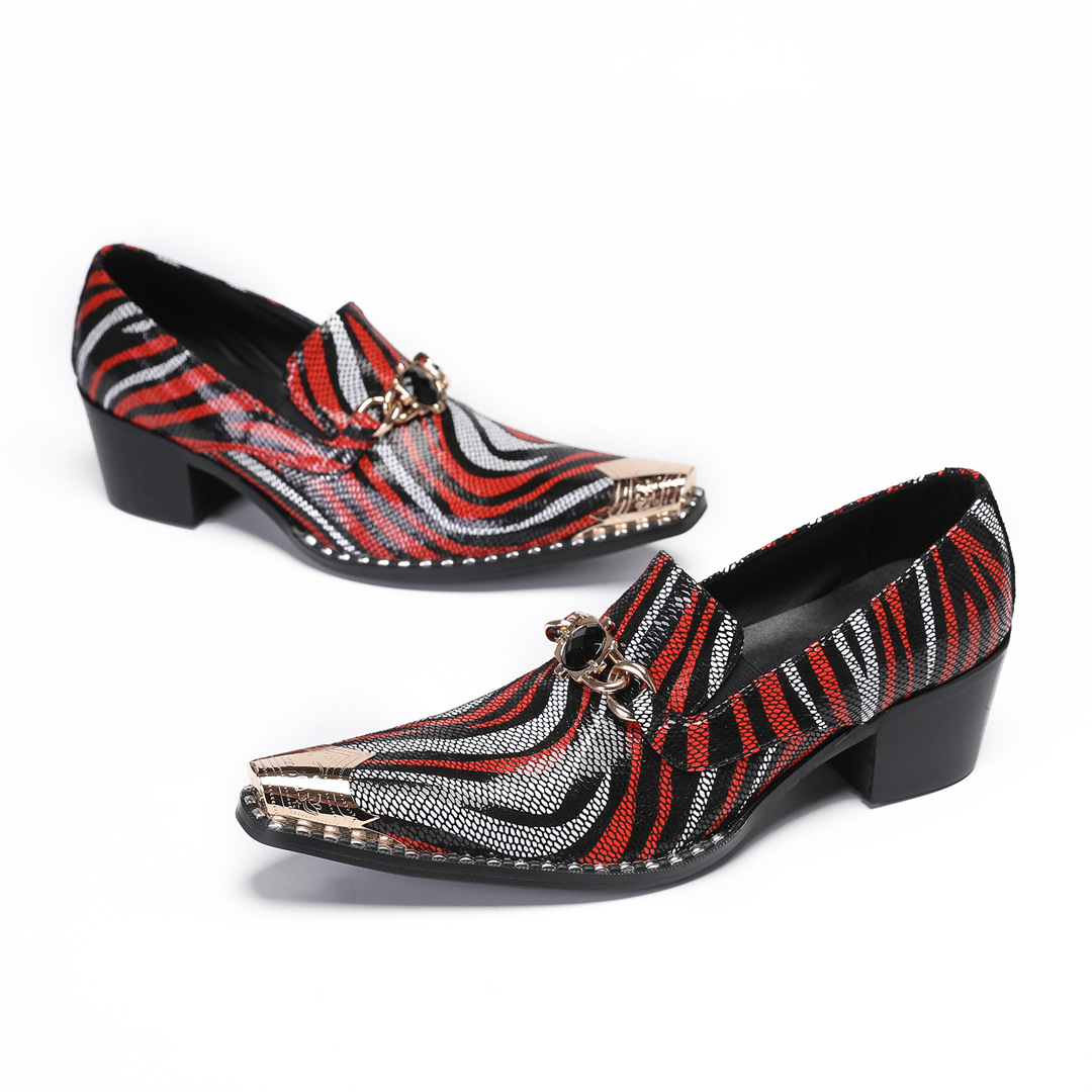 Formal Wear Business Height Increasing New Cowhide High Leather Shoes foto 2