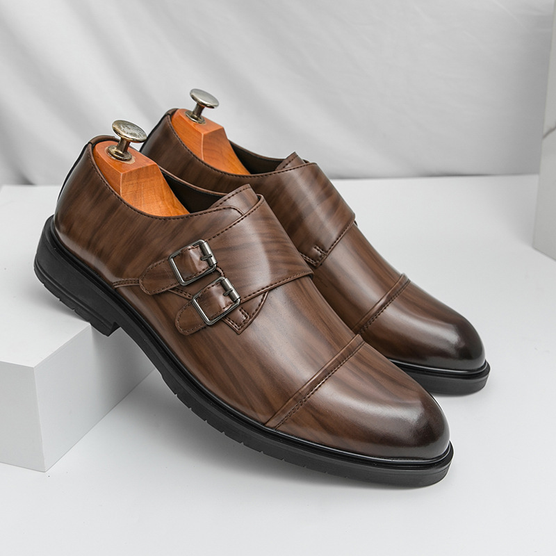 Pointed-toe Business Formal Leather Boots foto 2