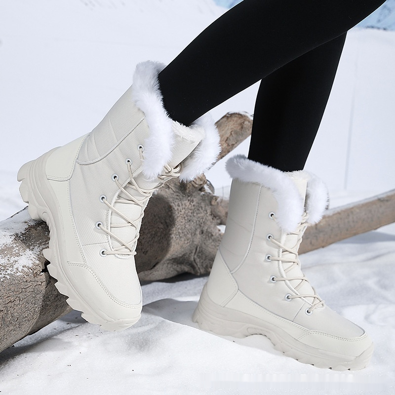 Women's Fleece-lined Thick Cold-proof Warm Cotton Shoes foto 4