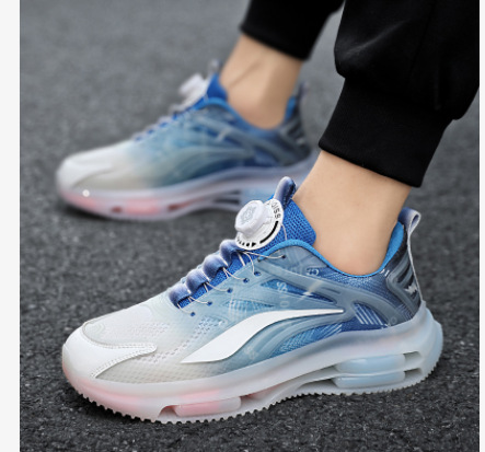 Rotating Buckle Breathable Casual Sneaker Men's Thick Bottom Height Increasing Air Cushion foto 5