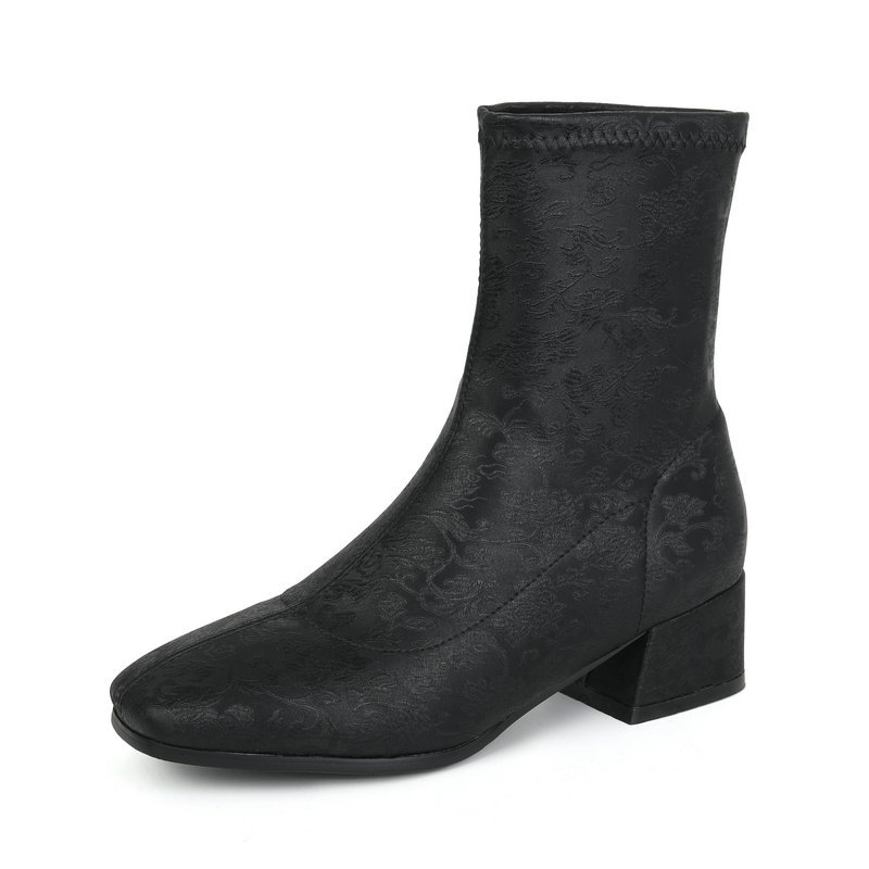 New Chinese-style Womens Shoes French- Elegance Fashion Booties foto 5
