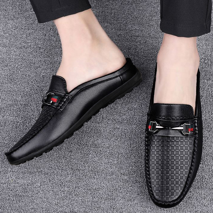 Men's Slip-on Loafer Shoes Large Size Leather Shoes foto 3