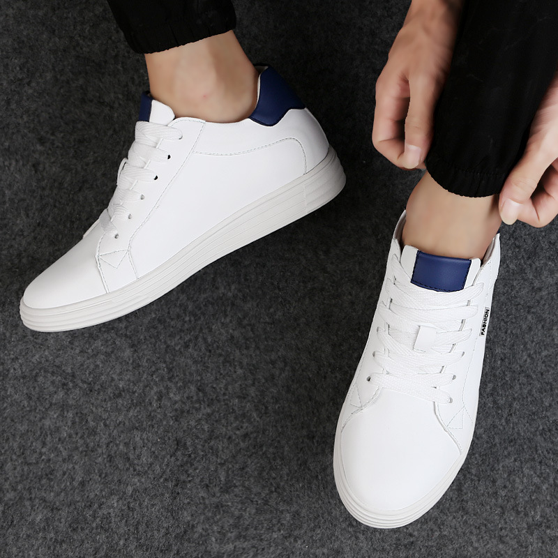 Autumn Flat Heel Height Increasing Insole Lace-up Casual Shoes New Men's Sports foto 5
