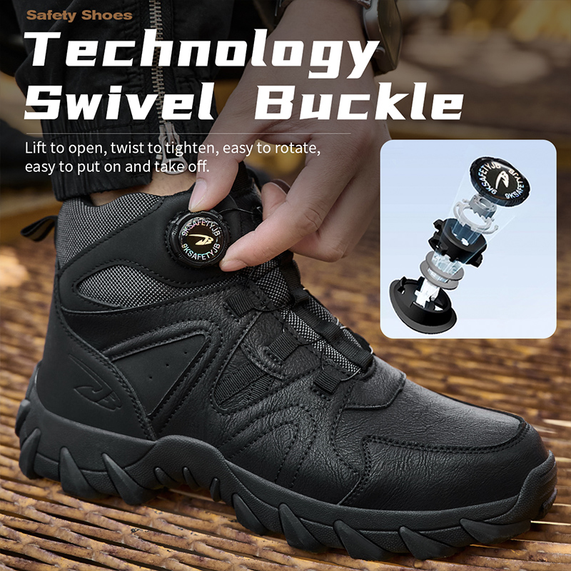 Mens Lightweight Comfortable And Safety Work Boots foto 3