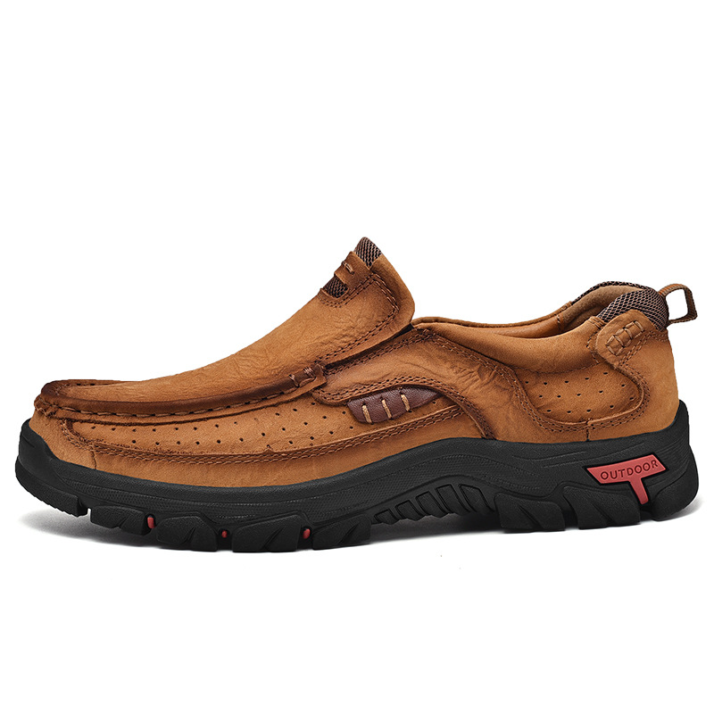 Men's Leather Large Size Casual Shoes foto 5