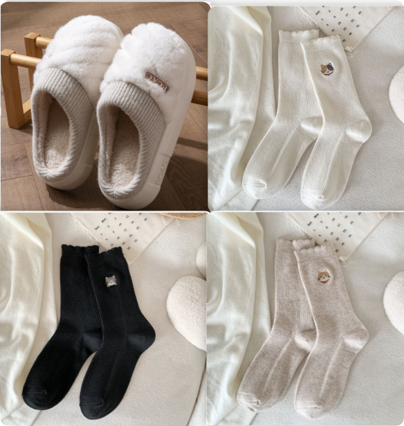 Women's Cotton Slippers Indoor Non-slip Thick-soled Cotton Slippers Cotton Slippers foto 4