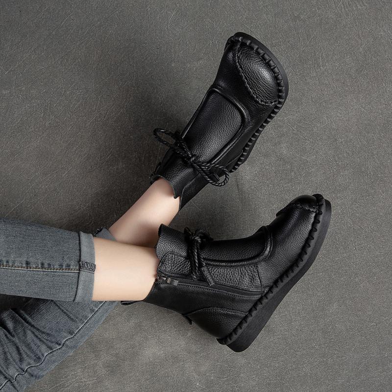 Womens Soft-soled Soft-upper Casual Non-slip Ankle Boots foto 3
