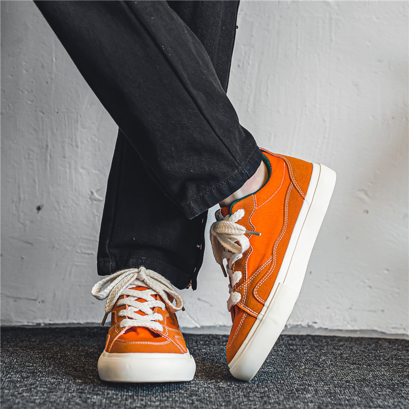 Men's Canvas Shoes Breathable Versatile Casual Sneakers Student Cloth Shoes foto 4