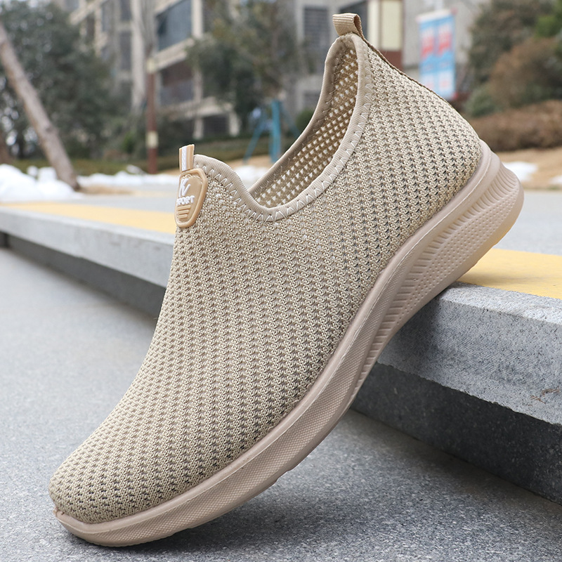 Spring Men's Shoes Casual Shoes, Breathable Flyknit Sneakers foto 4