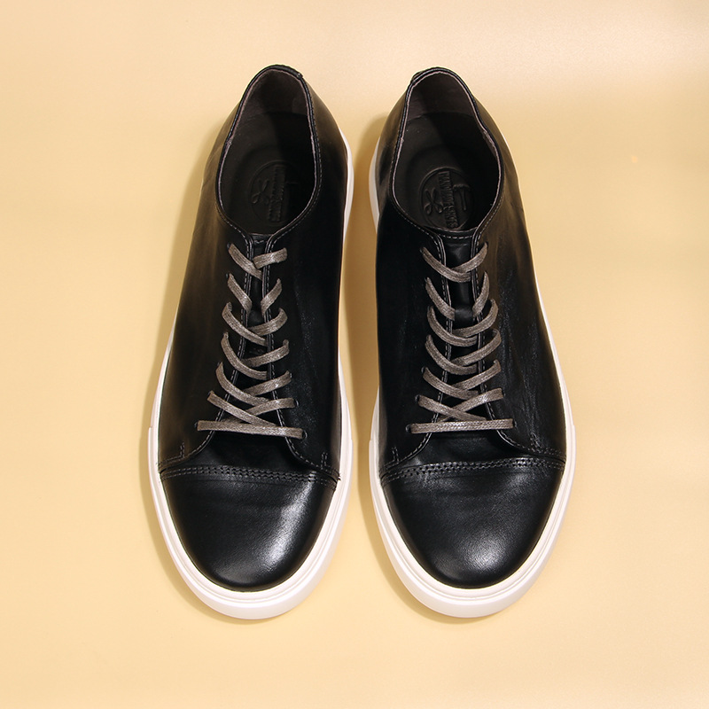 Horse Skin Washed Vintage Casual Leather Shoes foto 2