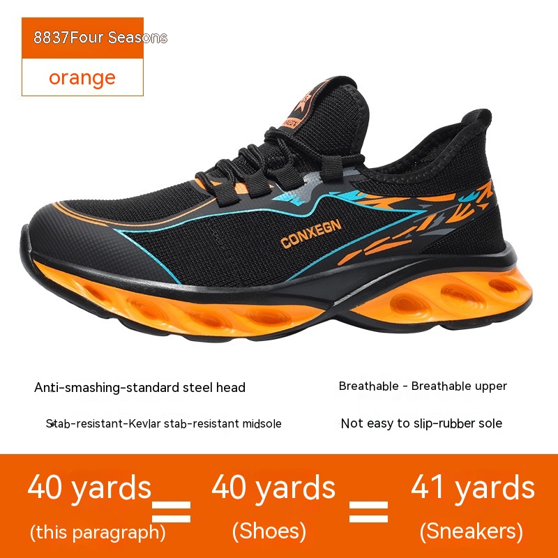 Ultra-light Breathable And Smash-resistant Anti-penetration Steel Shoes foto 3