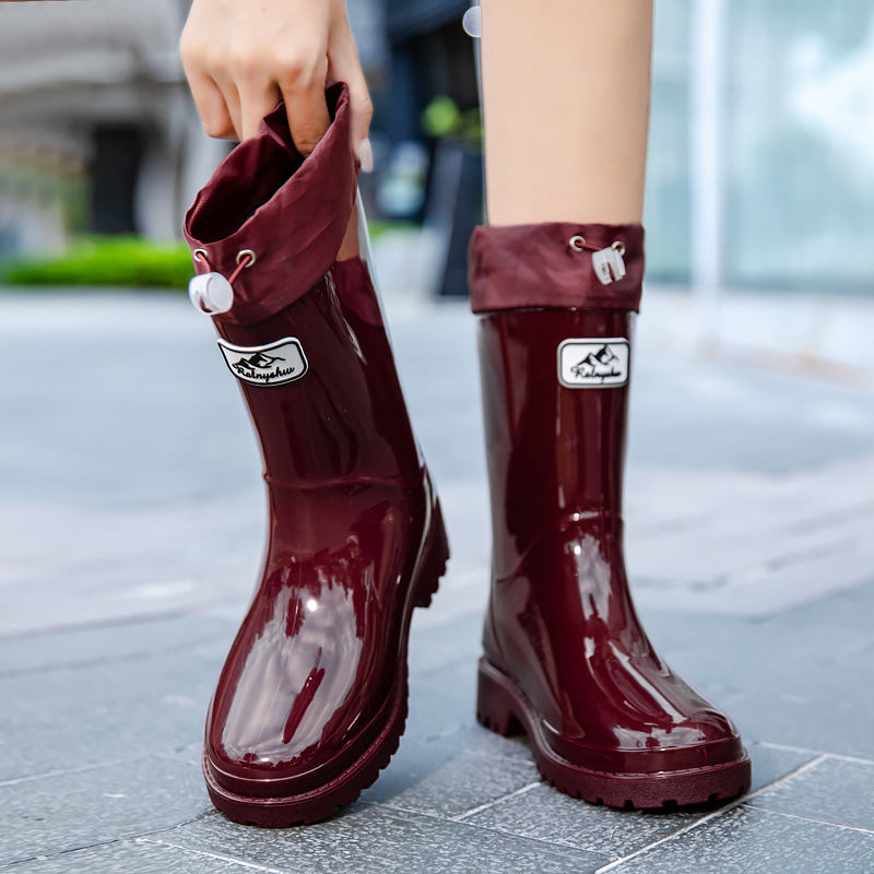Women's Anti-slip Rain Boots Outer Water Boots foto 4