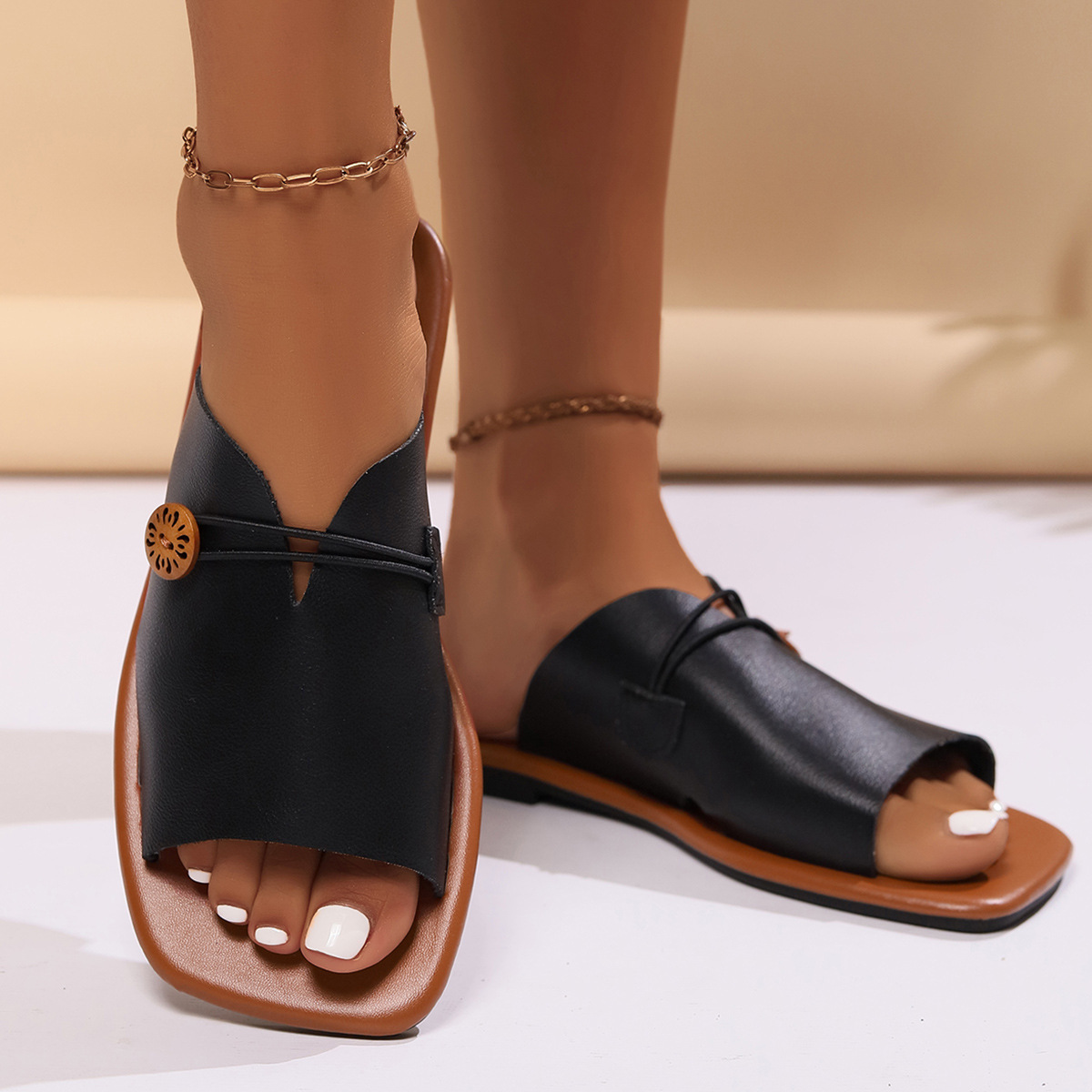 Flat Casual Retro Sandals Flip-Flops foto 2