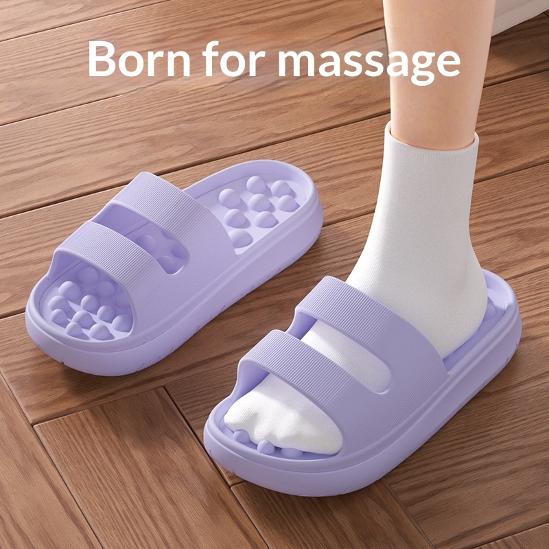 Women's Thick-Soled, Cushy Massage Slippers foto 5