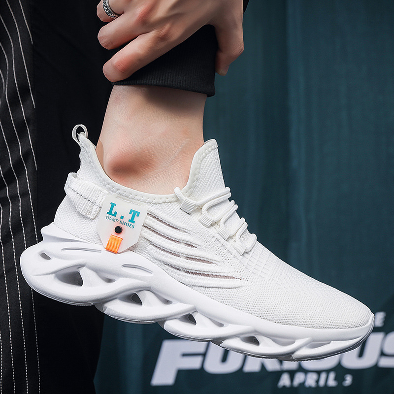 Fly-knit Sneakers Men's Extra Large Size Twist Bottom Running foto 2