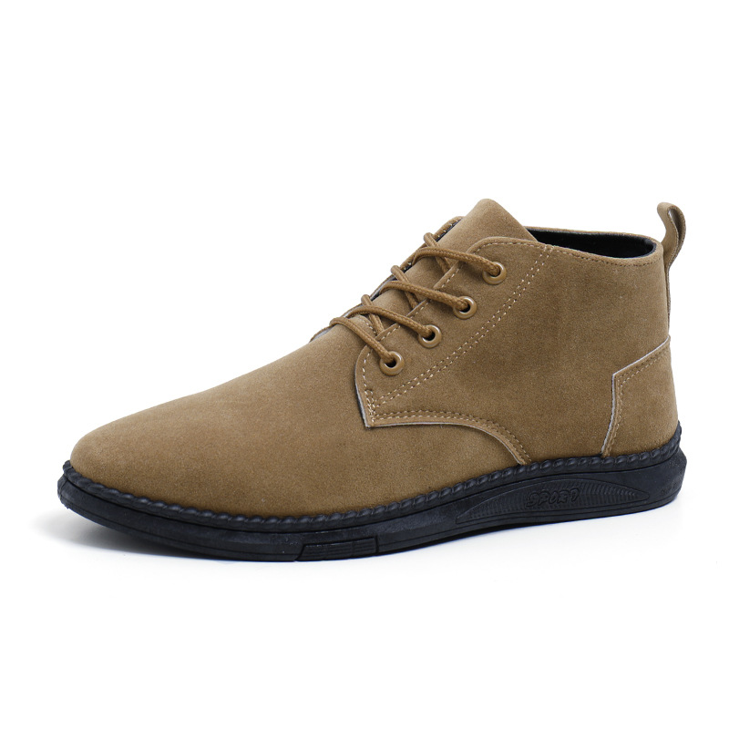 High-top British Men's Casual Leather Shoes foto 2
