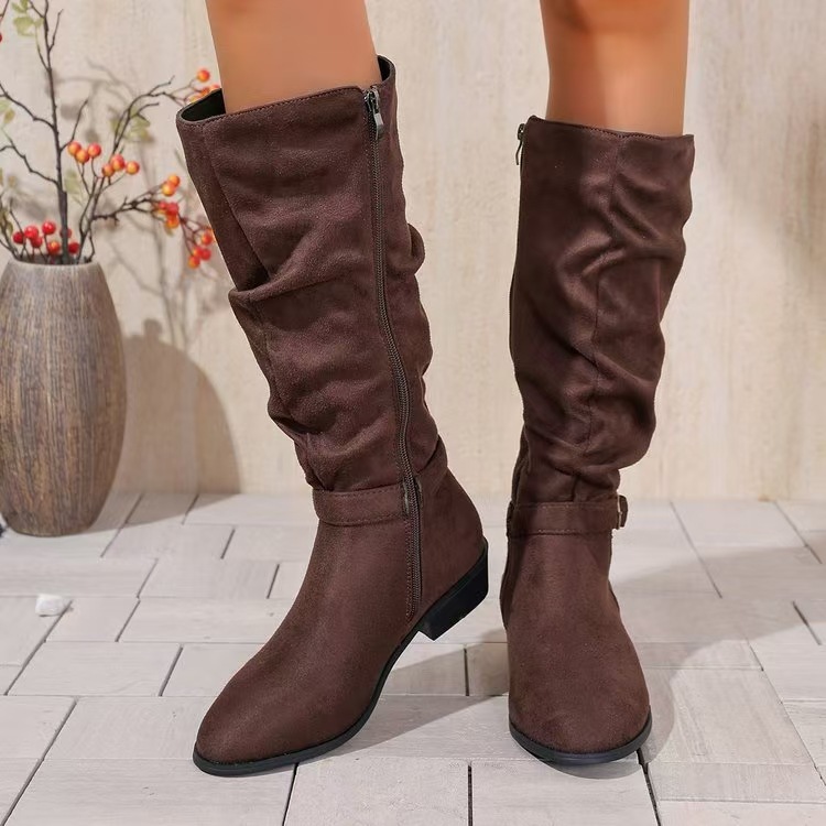 New Autumn Winter Belt Buckle Accessory For Womens Long Boots foto 3
