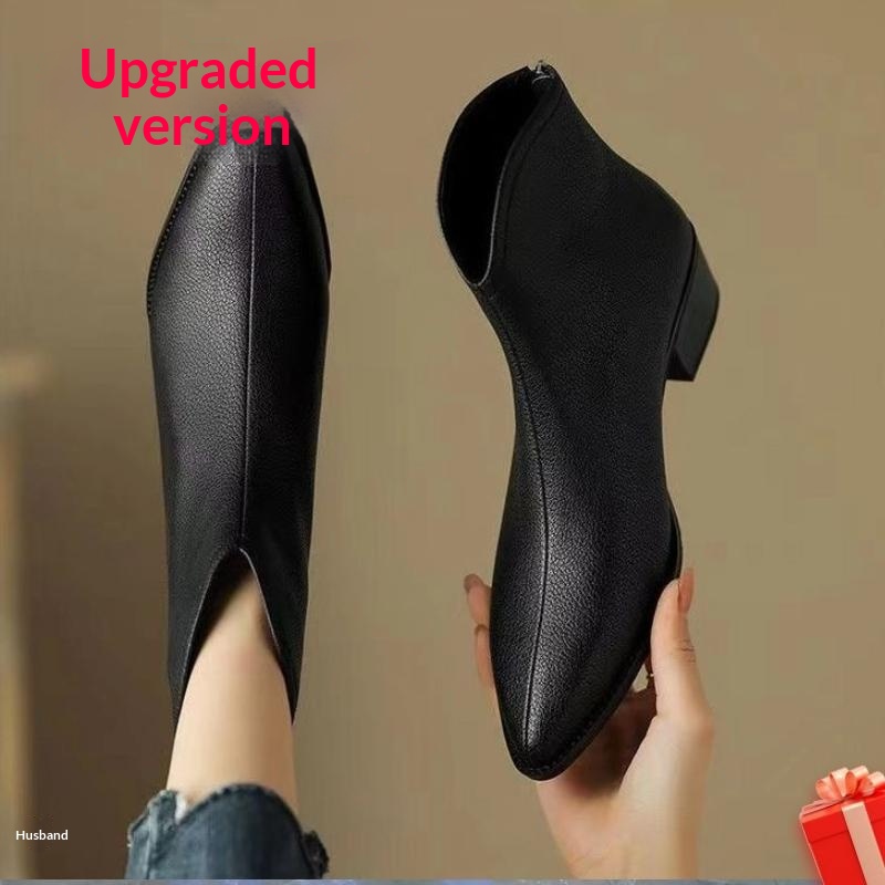 Brown French Short Boots For Women Spring And Summer foto 4