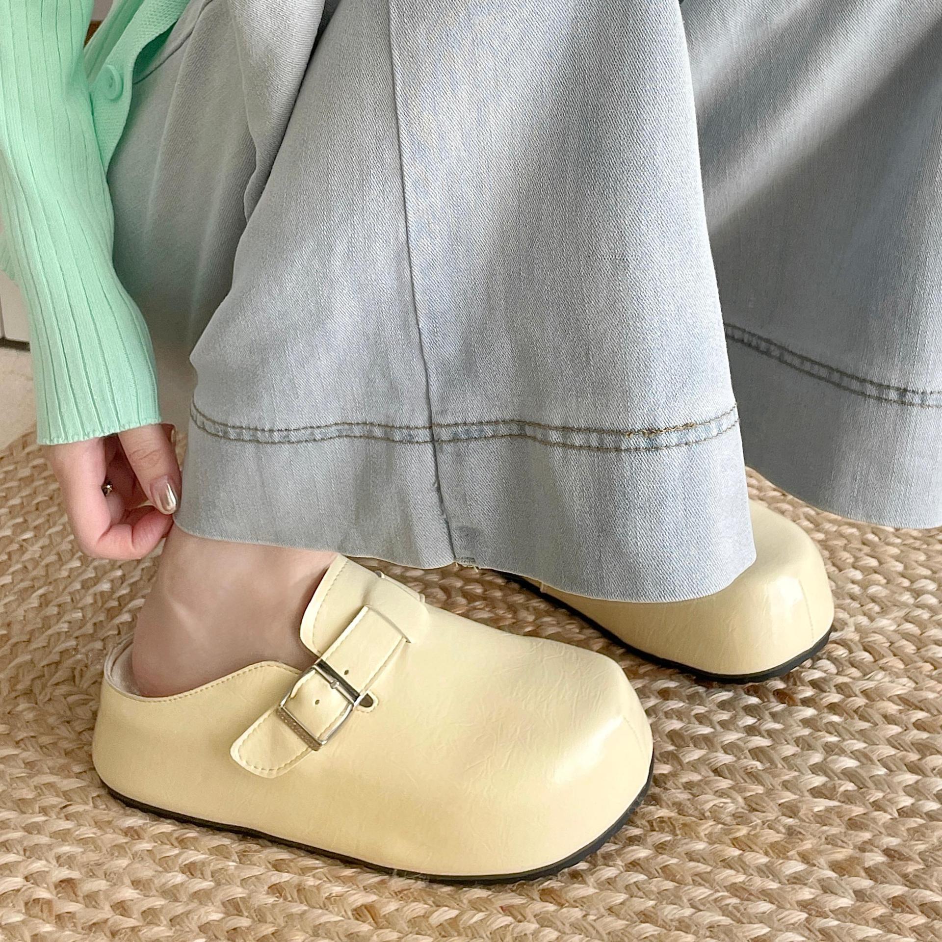 Flat Buckle Casual Sneakers Student All-matching Outer Wear Slippers foto 3