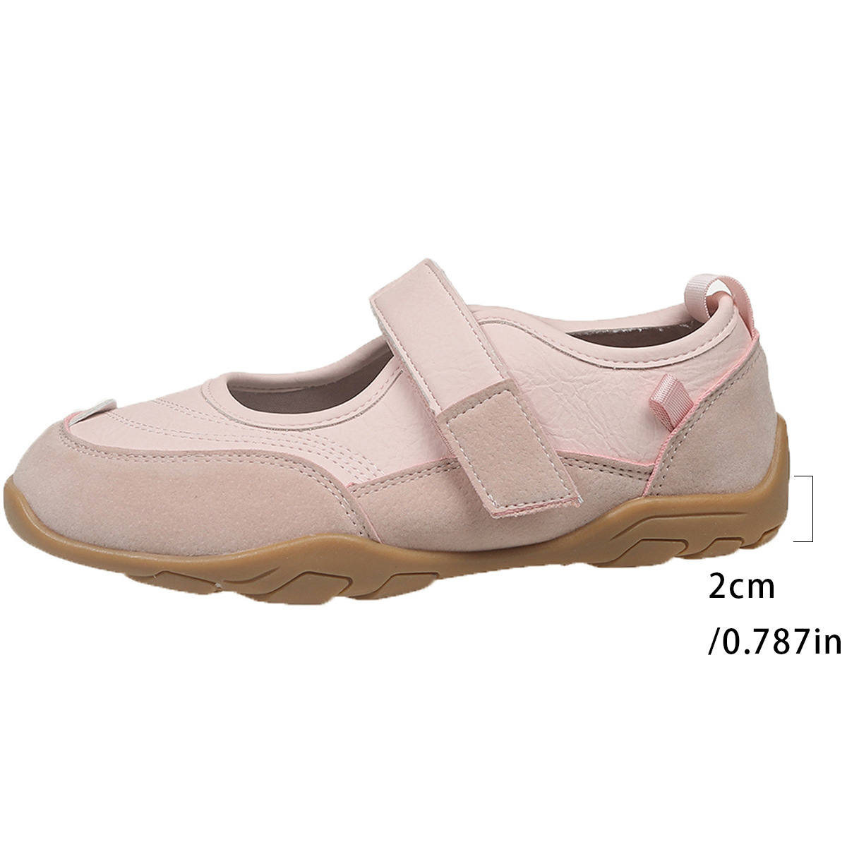 Women's Shallow Casual Shoes With A Comfortable Round Toe And Velcro Closure foto 4