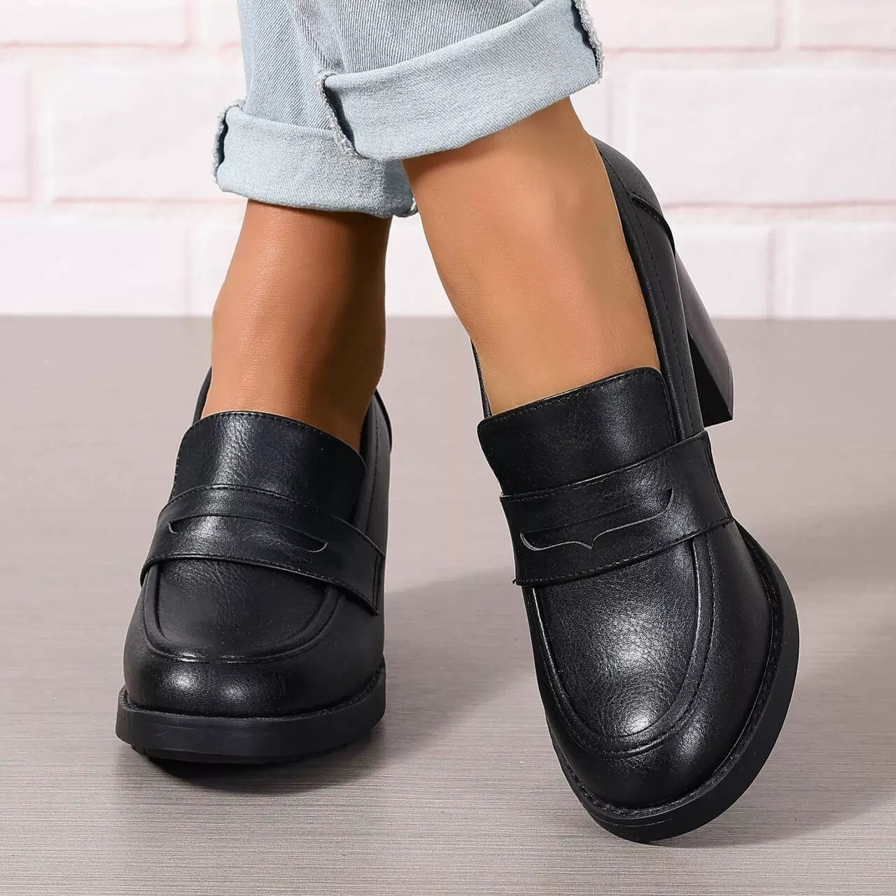 Fashion Thick High Heel Women's Shoes foto 2