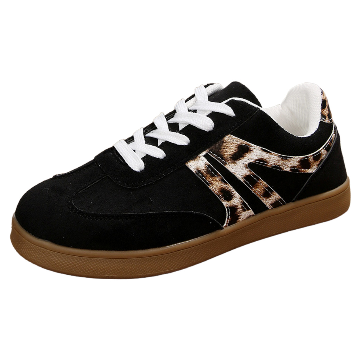 Women's Large Size Vintage Leopard Print Board Shoes foto 4