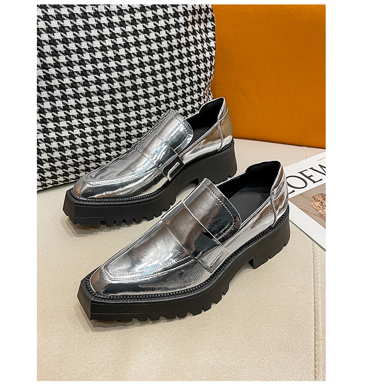 Niche Design Retro Mary Jane Shoes For Women Square Toe Shallow Mouth foto 2