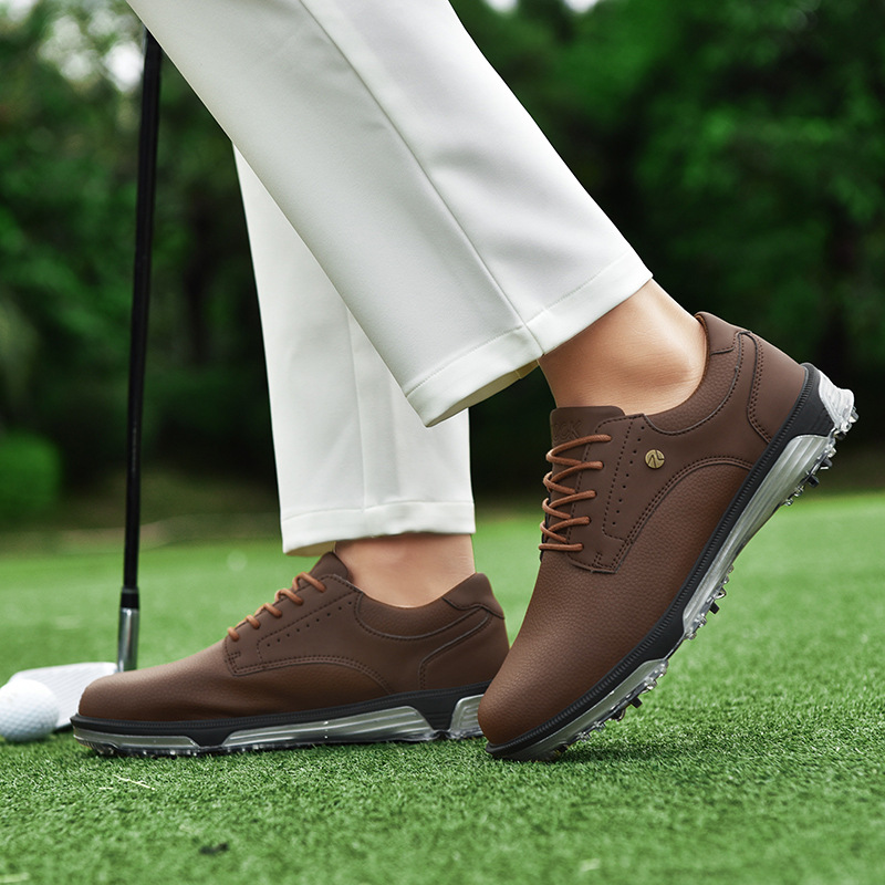 PU Leather Men's Golf Shoe Men's Non-slip Wear-resistant foto 2
