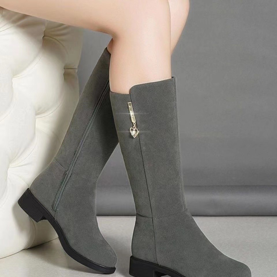 Fleece Lined Mid Calf Warm Cotton Boots foto 2