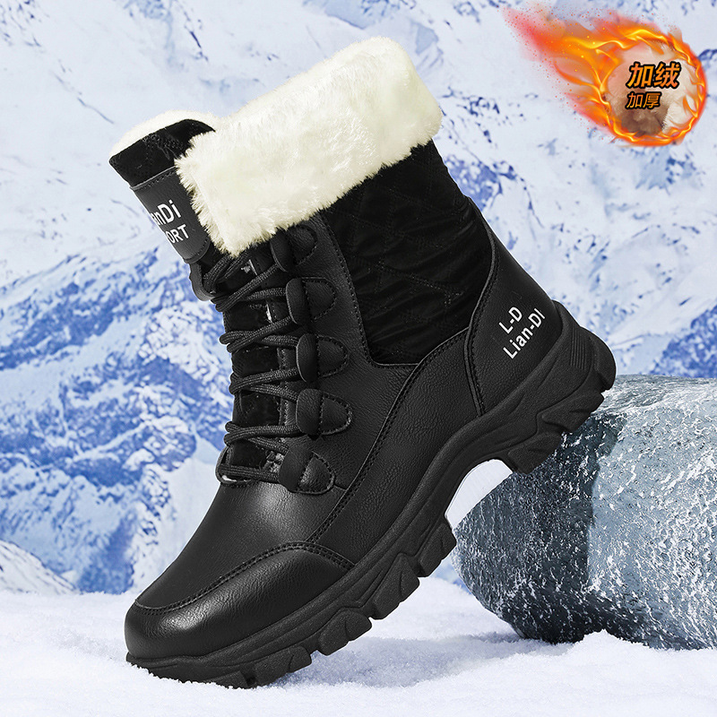 New Fleece-Lined Fashionable British-Style Boots For Men