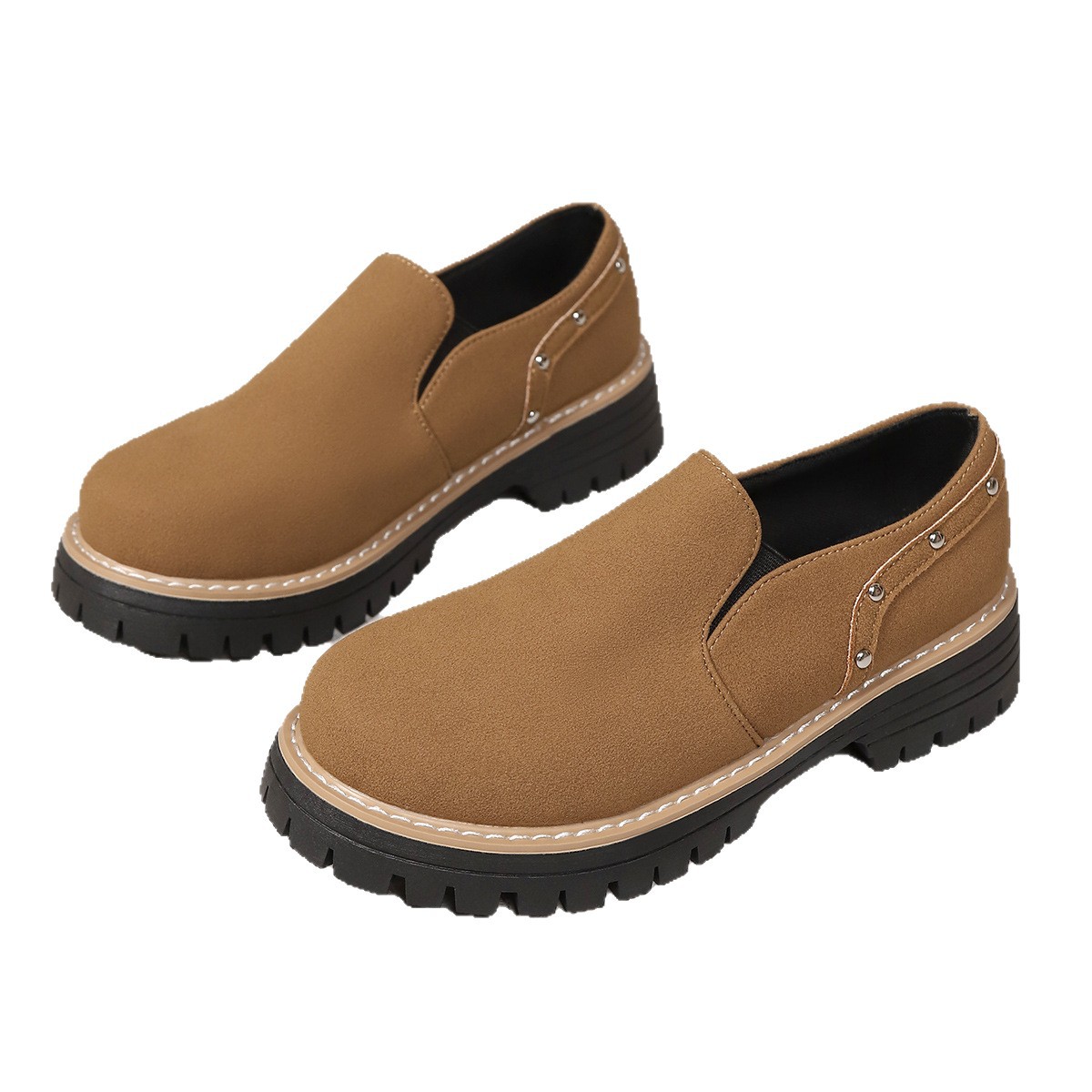 New Fallwinter Slip-on Casual Shoes With Rivets foto 3