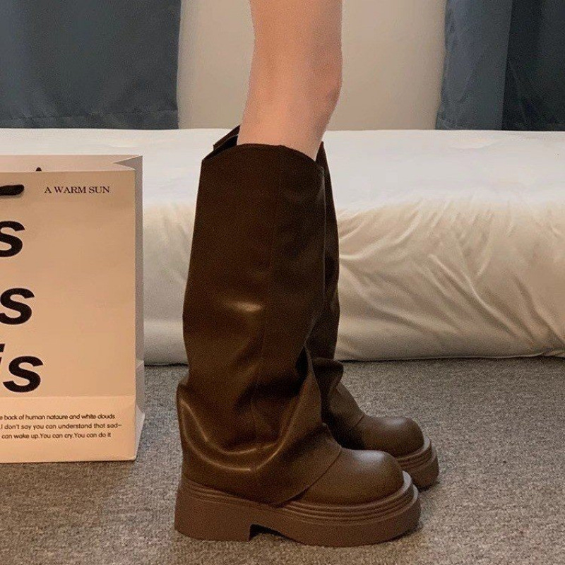 Women's Autumn New British Dress Autumn And Winter Boots Platform foto 5