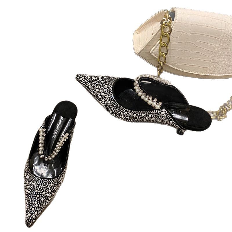 Spring New Stiletto Heel Slippers Women foto 3