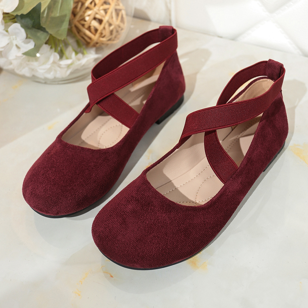 Plus Size Round Toe Flat Bottom Sports And Leisure Women's Shoes foto 4