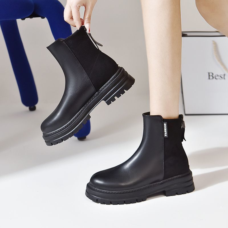 Large Size Women's Shoes British Style Platform Martin Boots foto 2