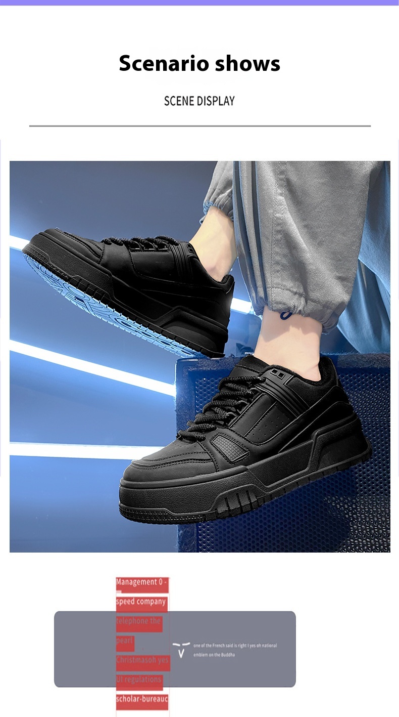 Men's Casual ShoesBoys' Small White Board Shoes With Thick Soles foto 2