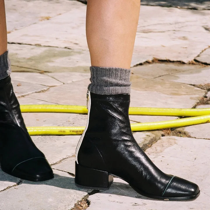 Simple Square-toe Ankle Boots For Women foto 2