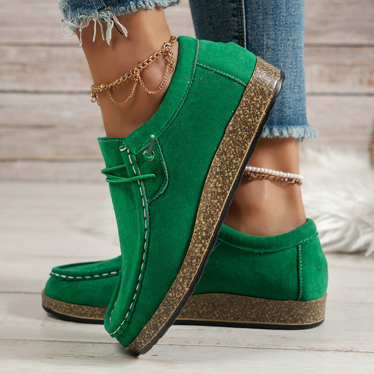 Women's Elastic Slip-on Casual Shoes foto 2