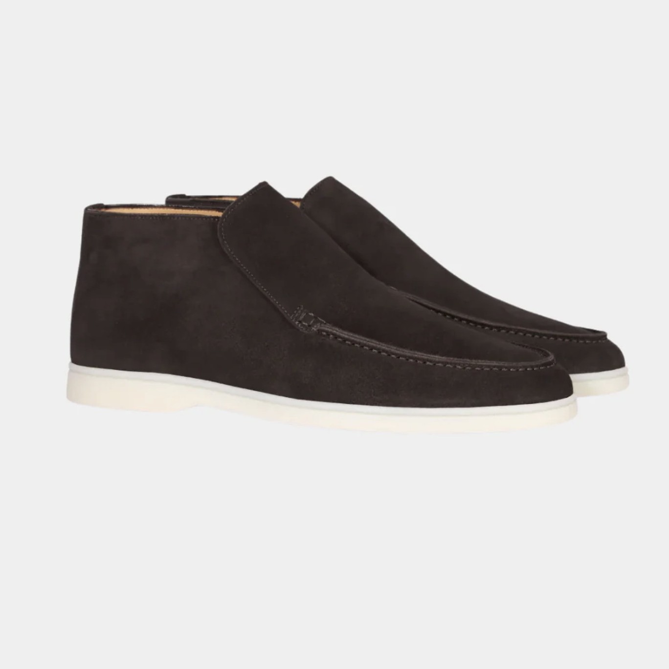 Men's High-top Suede Loafers With Slip-on Design foto 3