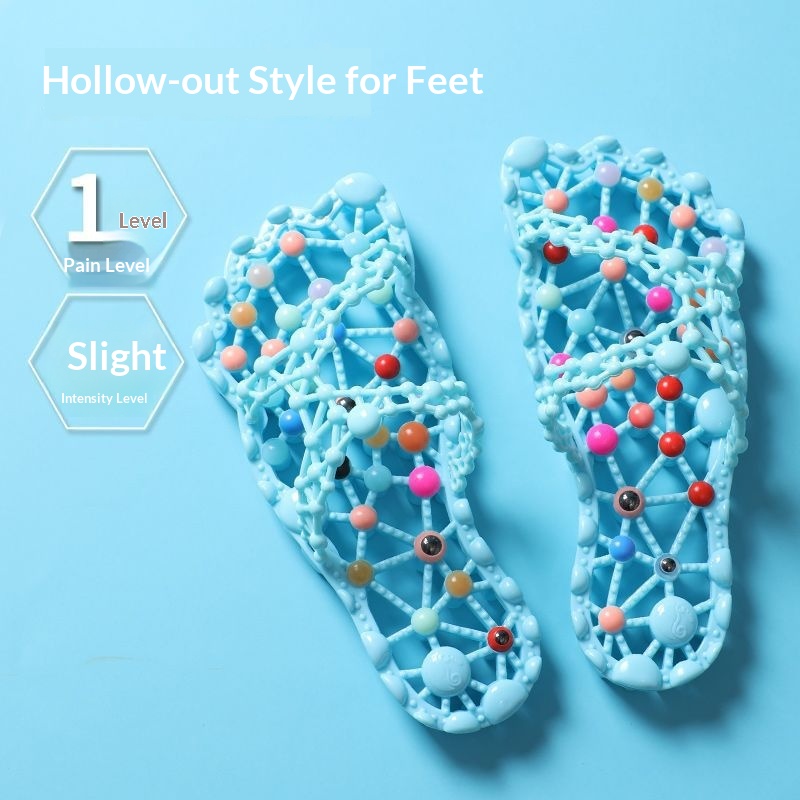 Summer Non-Slip Indoor Hollow-Out Foot-Massage Slippers For Women