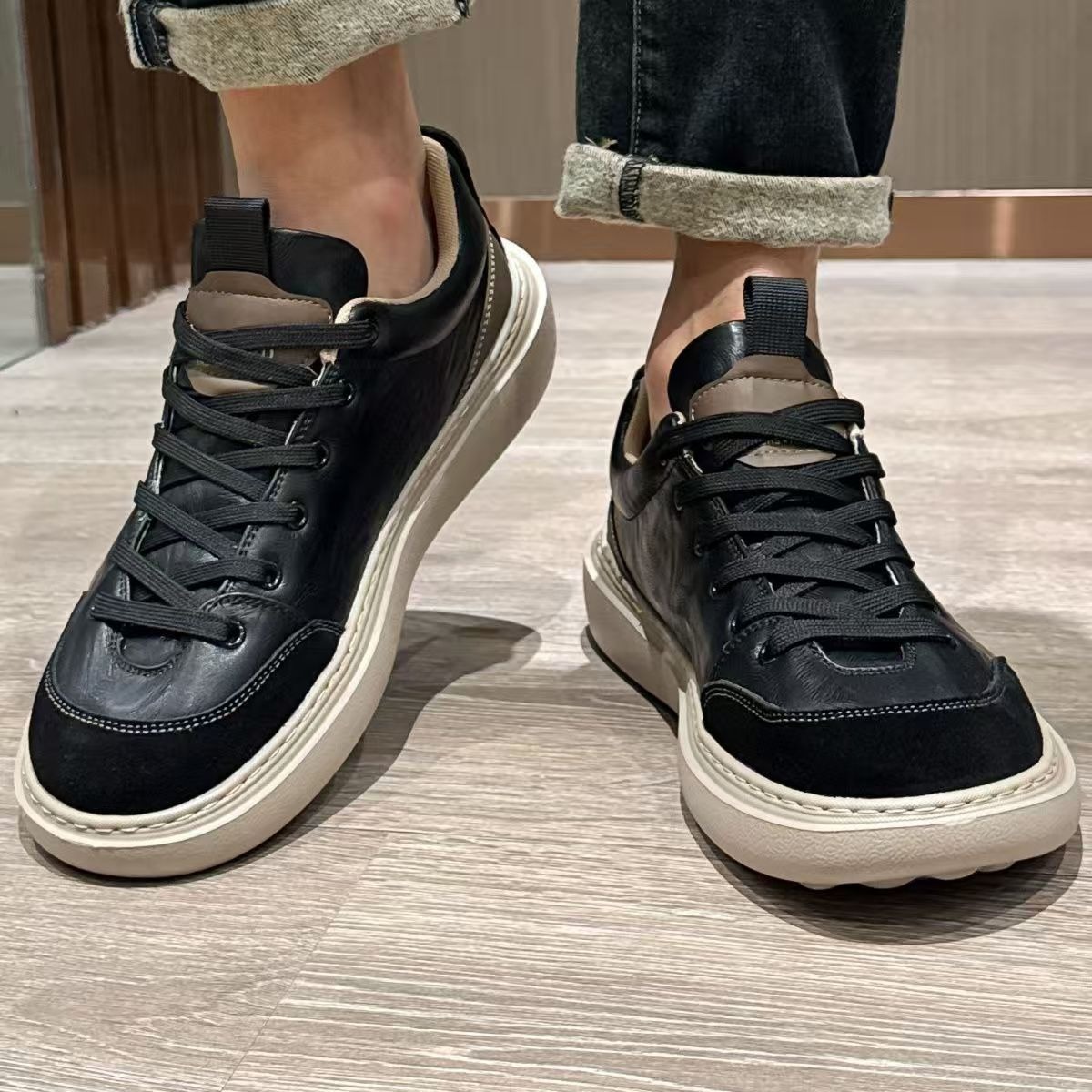 Men's Casual Fashionable Versatile Retro Sneakers foto 4