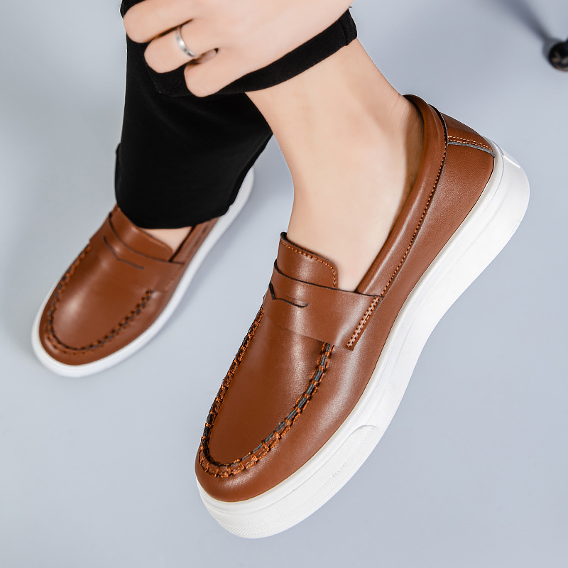 Men's Shoes British Style Summer Breathable Gommino foto 2