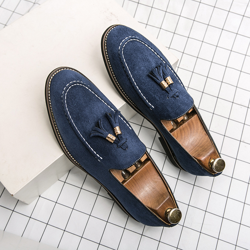 Men's Matte Leather Fashion Shoes foto 3