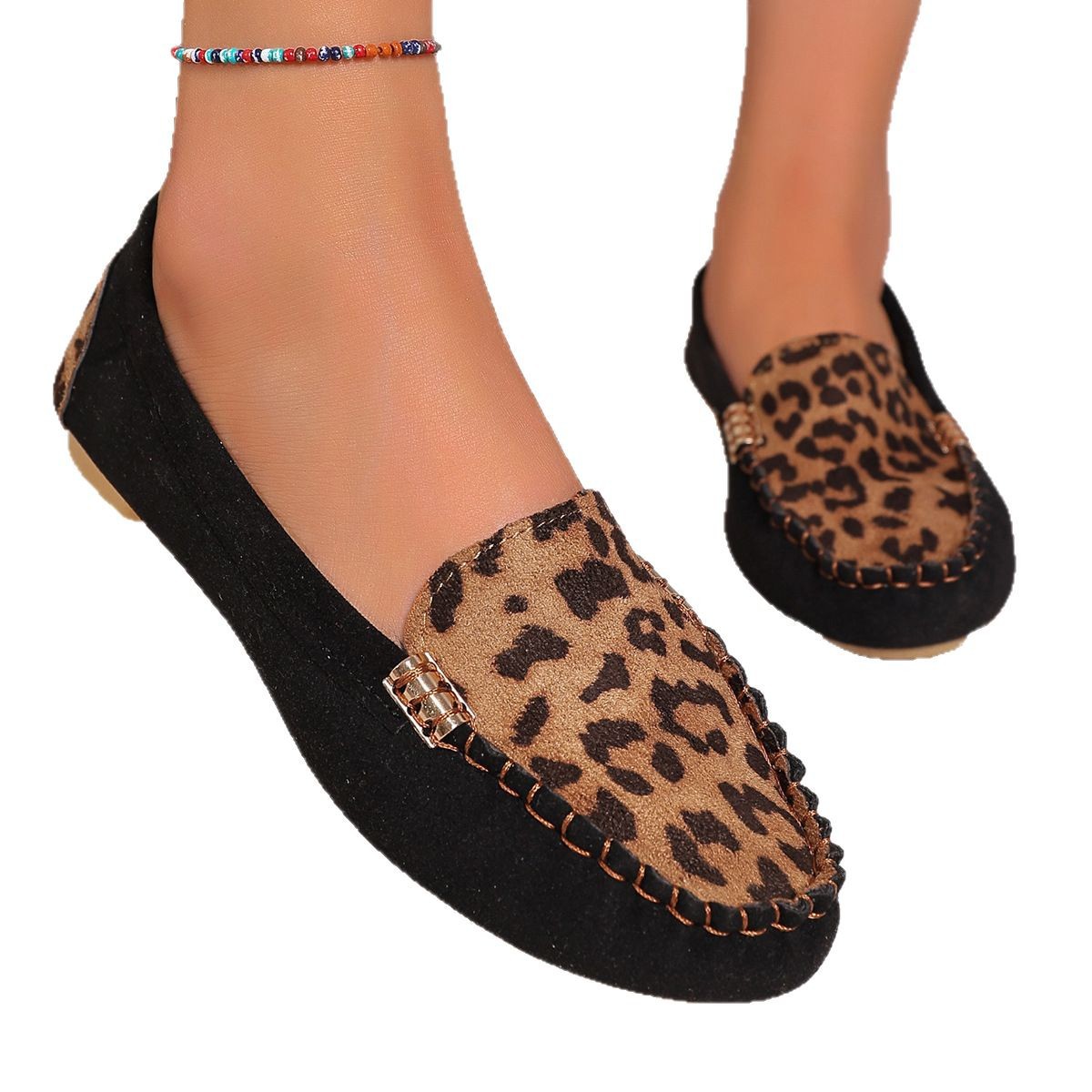 Flat Slip-on Women's Shoes Loafers Big Women's Shoes foto 3