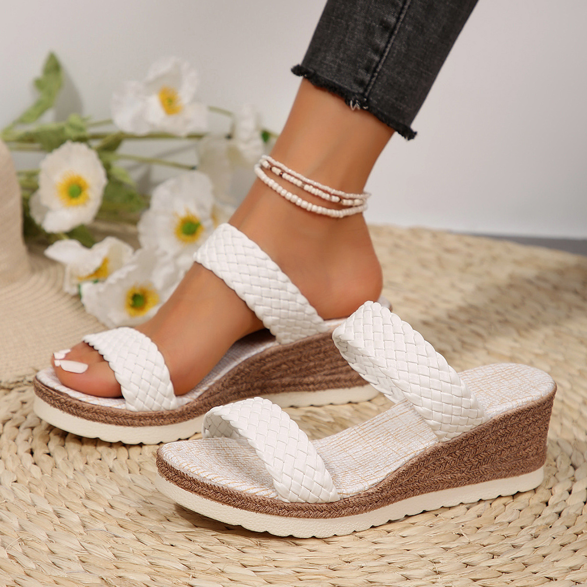 Plus-size Fashionable Casual Wedge Platform Sandals foto 3