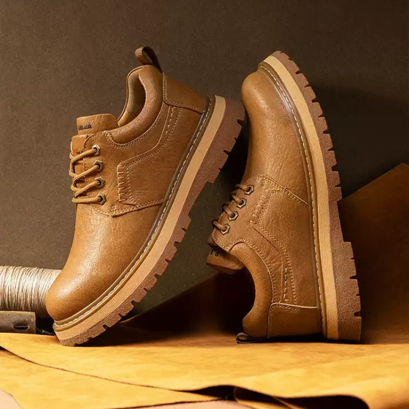 Spring And Autumn Vintage Casual Leather Shoes Men's Genuine Leather Shoes foto 5