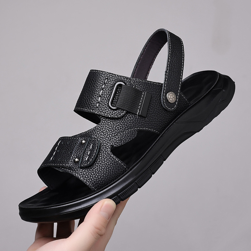 Summer New Mens Sandals Full-grain Leather Outdoor Use foto 5