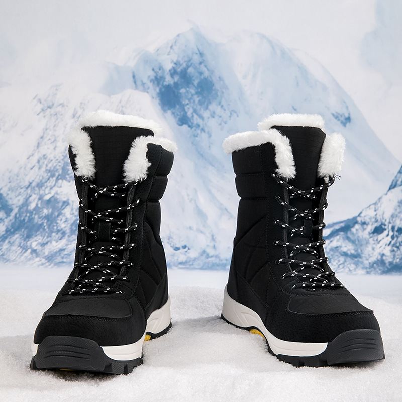 Cotton-padded Shoes Waterproof Non-slip Outdoor Mid-calf Cold-proof Snow Boots foto 2