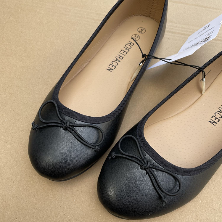Womens Flat Shoes With A Single Bow foto 5